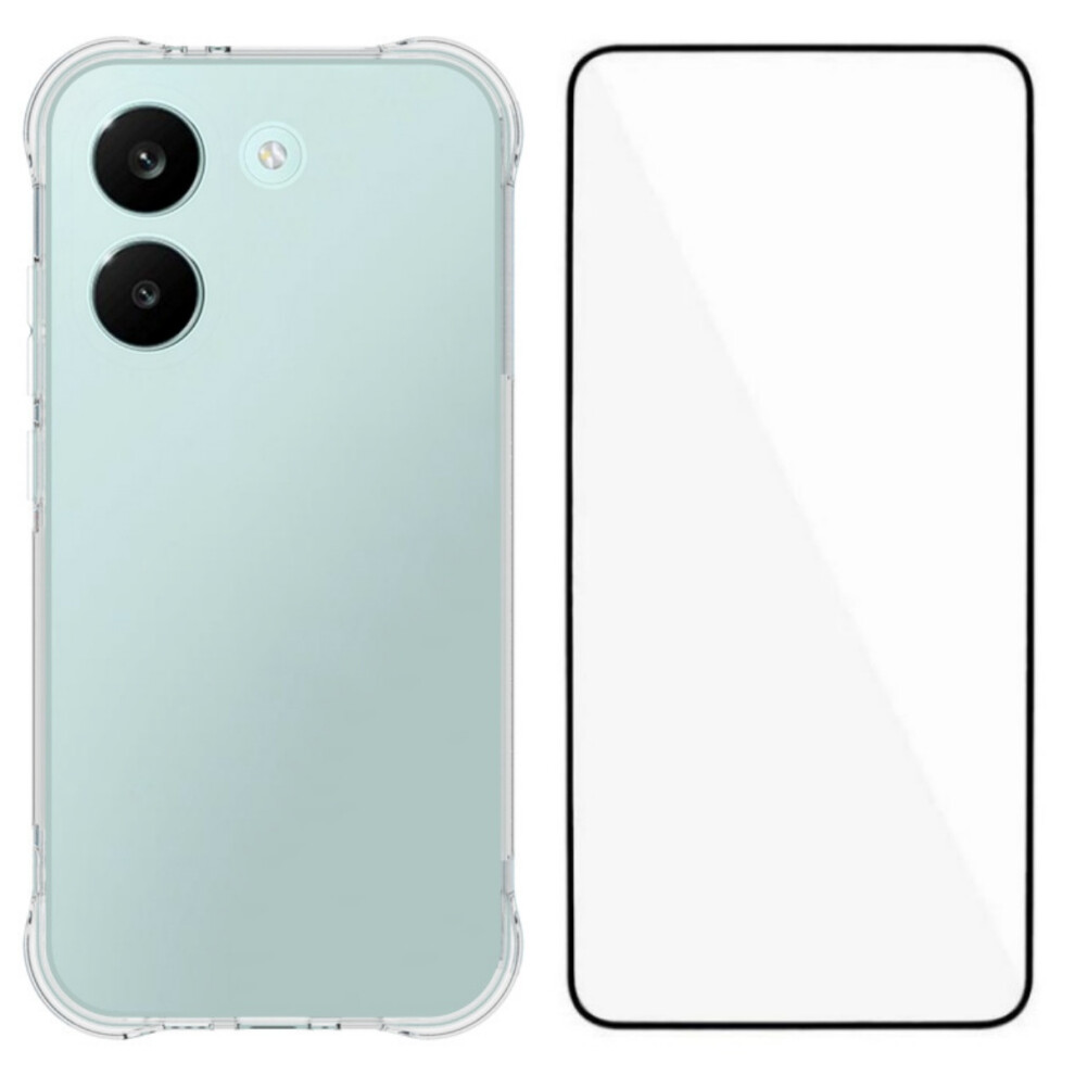 (Transparent) Phone Cover For Xiaomi Redmi Turbo 5 5G Wl Series Case 2.0Mm Tpu Phone Cover With Tempered Glass Fi 6914296315653