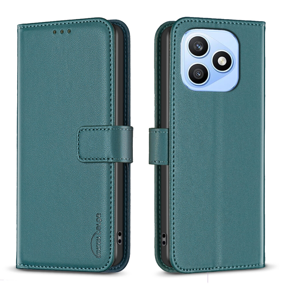 (Green) Phone Cover For Honor X8d 4G Bf17 Phone Case Wallet Folio Flip Leather Cover Green 6914299331469