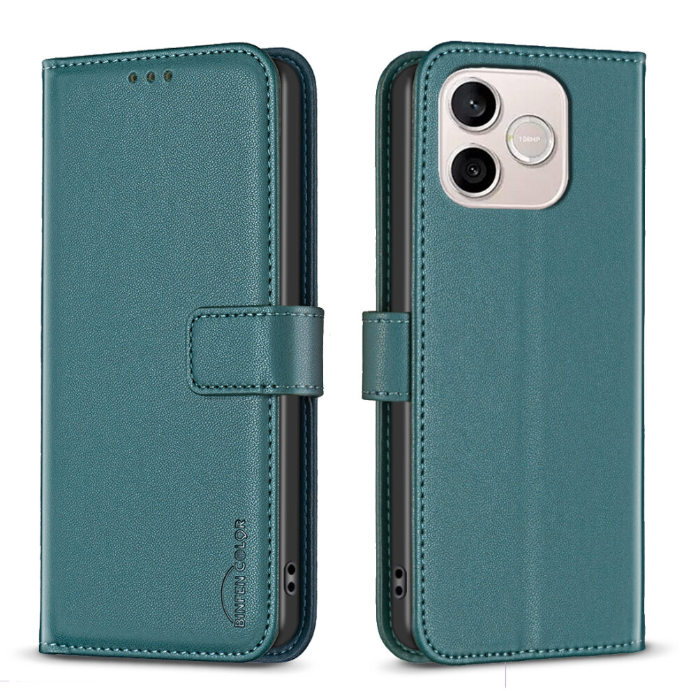 (Green) Phone Cover For Honor 600 Lite 5G Bf17 Phone Case Wallet Folio Flip Leather Cover Green 6914290018123