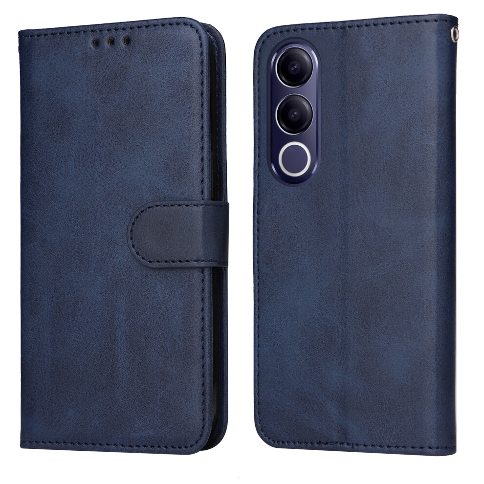 (Blue) Phone Cover For Vivo V70 Fe 5G Case Wallet Pu Leather Folio Flip Phone Cover Blue 6914291380083