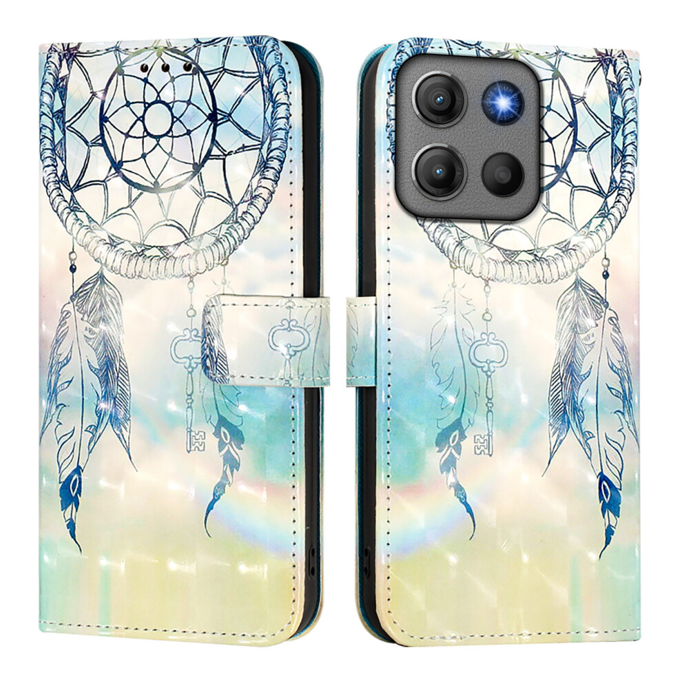 (Dream Wind Chime) Phone Cover For Motorola Moto G17 Power 4G / G17 4G / G15 4G / G15 Power 4G Leather Case Pattern Pri 6914291491574