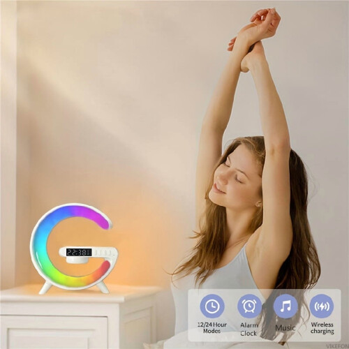 3-in-1 Wireless Charger with RGB Light and Bluetooth Speaker 2