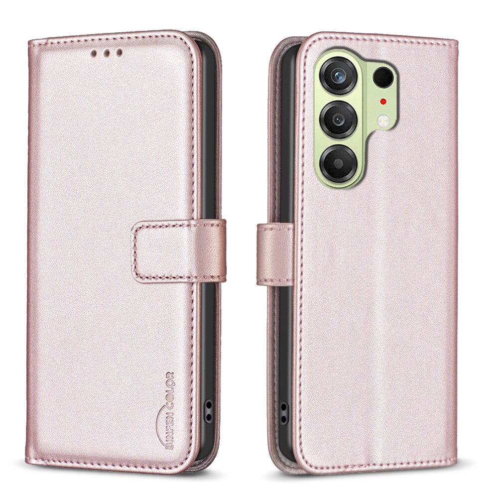 (Rose ) Phone Cover For Tecno Camon 50 4G Bf17 Phone Case Wallet Folio Flip Leather Cover Gold 6914298918067