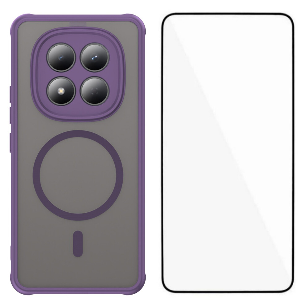 (Purple) Phone Cover For Xiaomi Poco M8 5G / Xiaomi Redmi Note 15 5G (Global) Fd Series Magnetic Case With Sc Purple 6914291361068