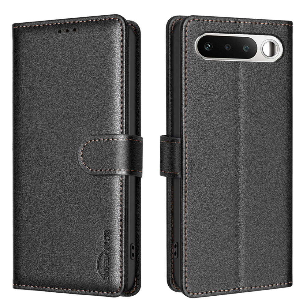 (Black) Phone Cover For Realme 16 5G Bf32 Leather Case Wallet Rfid Blocking Phone Cover Black 6914298100028