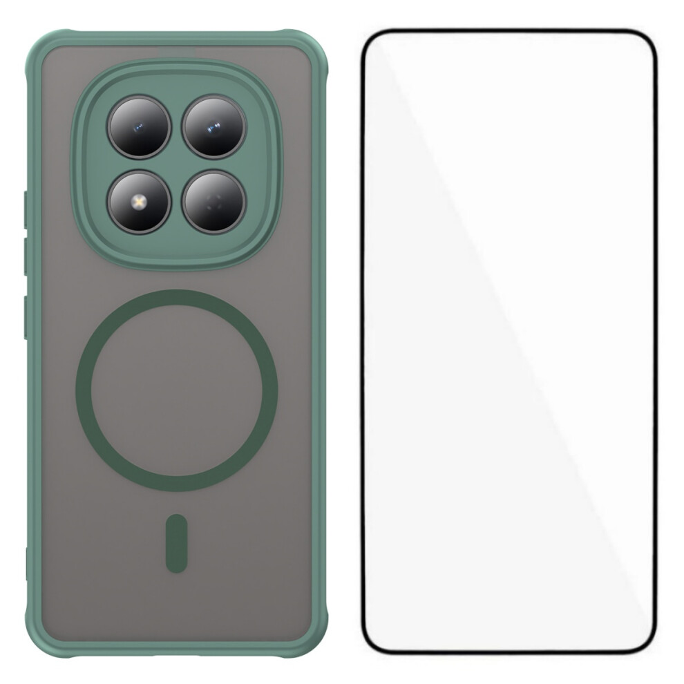 (Green) Phone Cover For Xiaomi Poco M8 Pro 5G / Xiaomi Redmi Note 15 Pro+ 5G (Global) Fd Series Magnetic Cas Green 6914290281268
