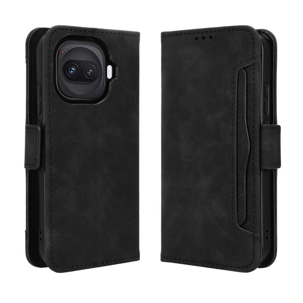 (Black) Phone Cover For Vivo Iqoo 15R / Vivo Iqoo Z11 Turbo 5G Leather Case Phone Wallet Cover With Multiple Black 6914293487636