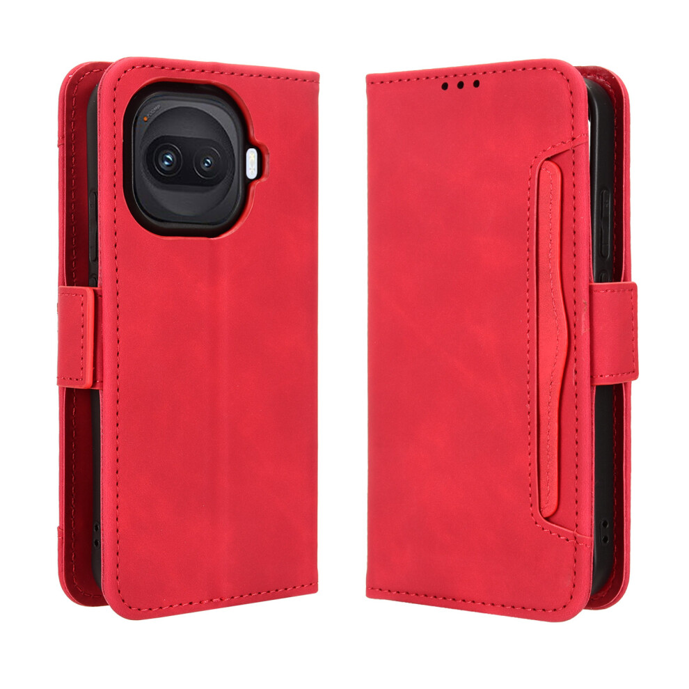 (Red) Phone Cover For Vivo Iqoo 15R / Vivo Iqoo Z11 Turbo 5G Leather Case Phone Wallet Cover With Multiple Red 6914295439480