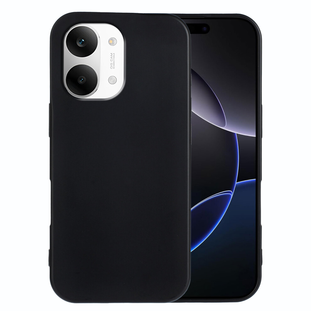 (Black) Phone Cover For Xiaomi Redmi Turbo 5 Max 5G Tpu Case Soft Matte Anti-Fingerprint Phone Back Cover Black 6914294611641