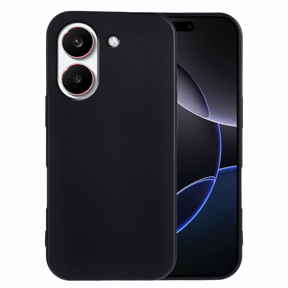 (Black) Phone Cover For Xiaomi Redmi Turbo 5 5G / Xiaomi Poco X8 Pro 5G Tpu Case Soft Matte Anti-Fingerprint Black 6914296023909