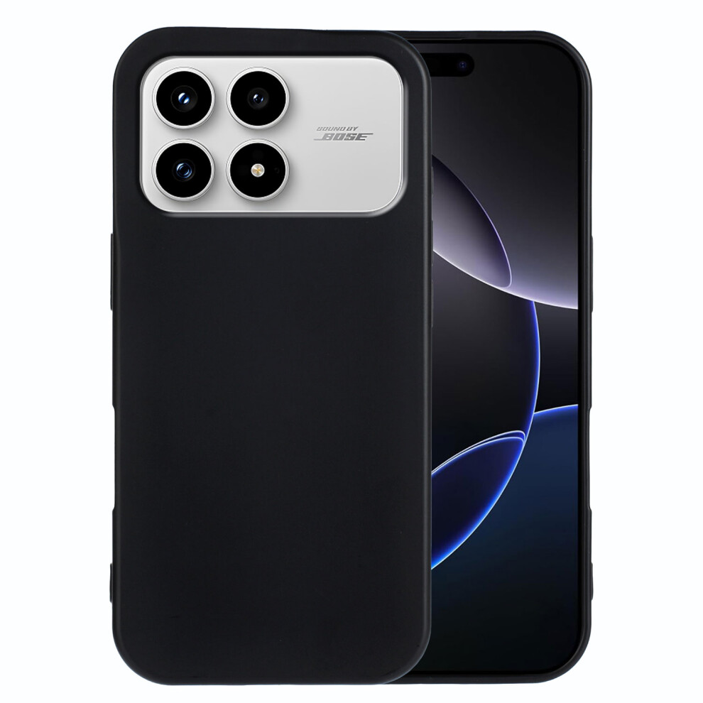 (Black) Phone Cover For Xiaomi Redmi K90 5G / Xiaomi Poco F8 Pro Tpu Case Soft Matte Anti-Fingerprint Phone Black 6914299373278