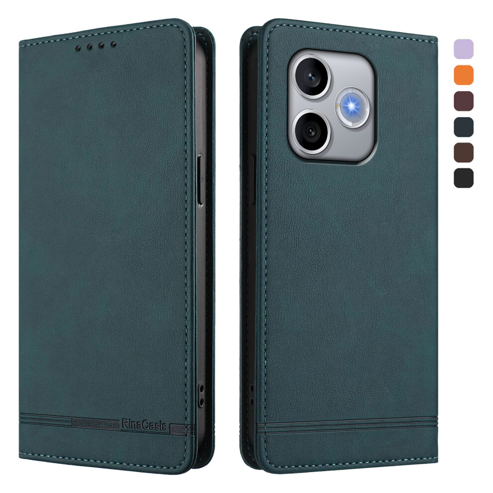 (Dark ) Phone Cover For Honor 600 Lite 5G Case Rinacasis Rc23 Rfid Blocking Wallet Stand Pu Leather Phone Co Green 6914292846823