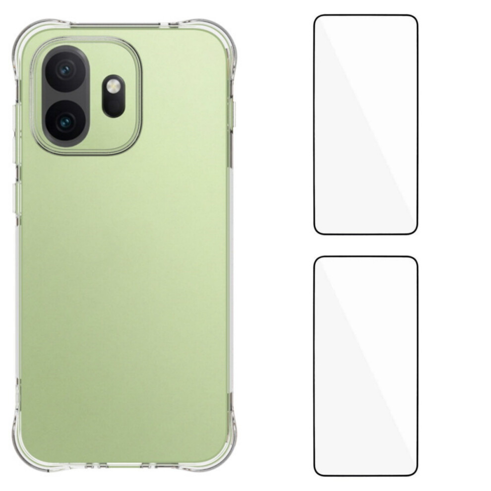 (Transparent) Phone Cover For Oneplus 15T 5G Wl2 Series Tpu Case 2.0Mm Phone Cover With 2Pcs Tempered Glass Films 6914295921565