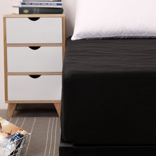 Waterproof Mattress Protector Black 90 x 200 cm 1