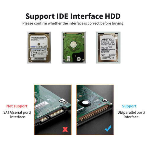 Θήκη σκληρού δίσκου IDE USB2.0 έως 2.5" από αλουμίνιο 2