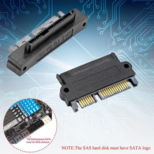 SAS-zu-SATA-22-Pin-Winkeladapter (180 Grad) 1