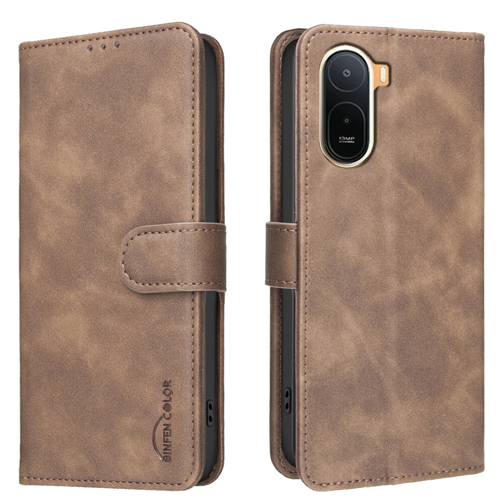(Brown) Phone Cover For Xiaomi Redmi A7 Pro 4G (171.56Mm) Bf37 Case Rfid Blocking Wallet Stand Leather Phone Brown 6914298746240