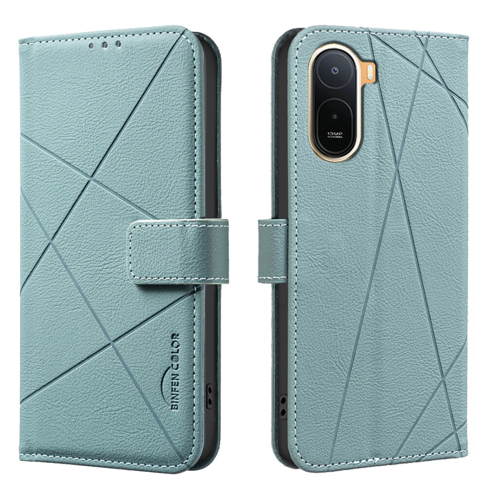 (Green) Phone Cover For Xiaomi Redmi A7 Pro 4G (171.56Mm) Bf35 Case Geometry Imprinted Leather Phone Cover R Green 6914293903679