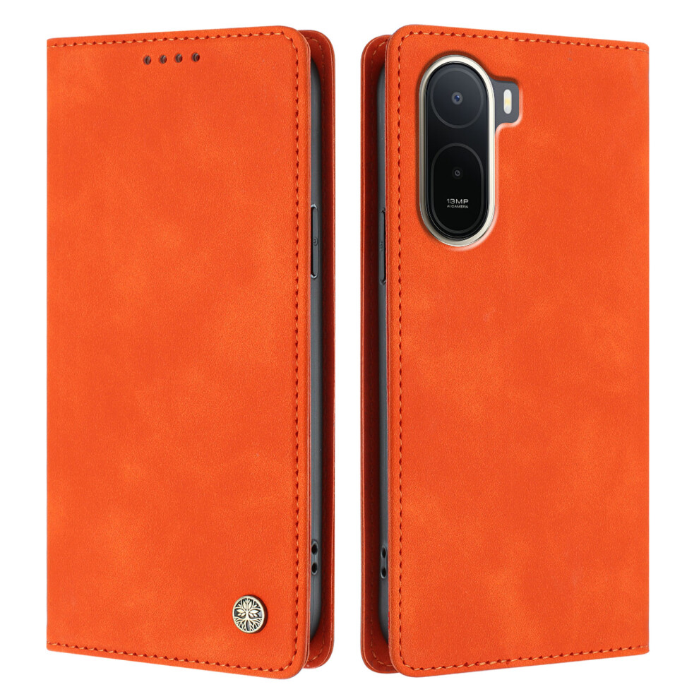 (Orange) Phone Cover For Xiaomi Redmi A7 Pro 4G (171.56Mm) Case Hx Rfid Blocking Wallet Stand Leather Flip Ph Orange 6914294834804