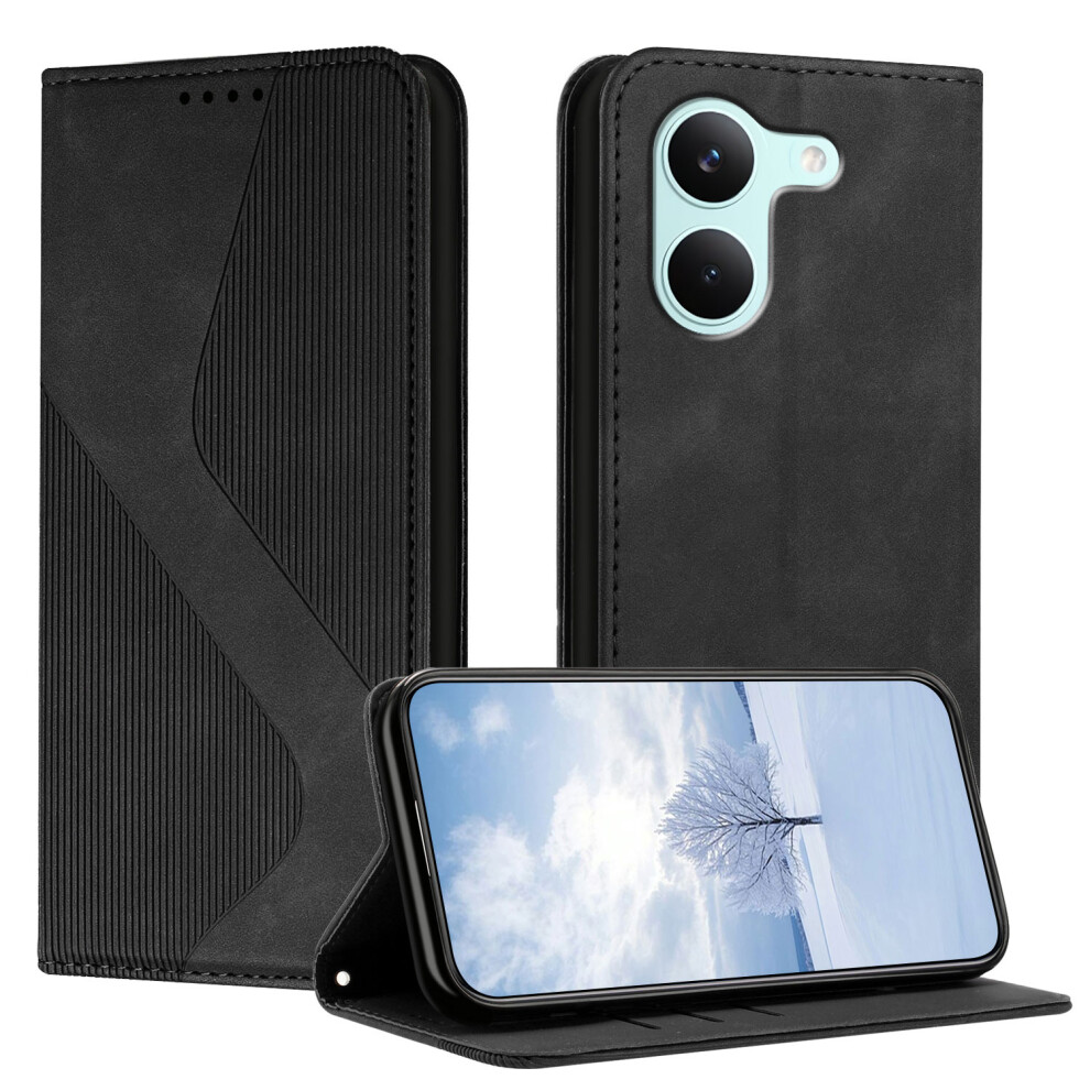 (Black) Phone Cover For Xiaomi Redmi Turbo 5 5G / Xiaomi Poco X8 Pro 5G Phone Cover Skin-Touch Feel Leather Black 6914290944842