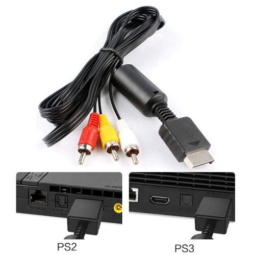 PS2 AV cable RGB audio video 1.8 m 2