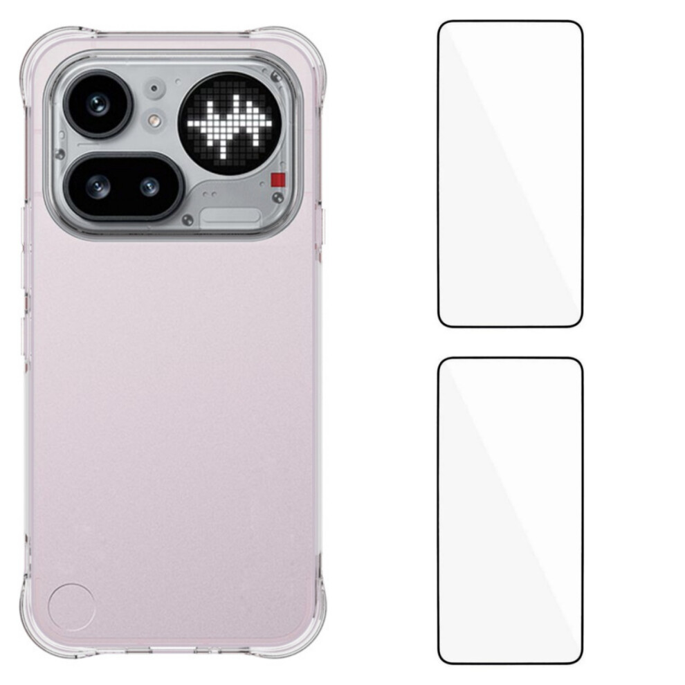 (Transparent) Phone Cover For Nothing Phone (4A) Pro Wl2 Series Tpu Case 2.0Mm Phone Cover With 2Pcs Tempered Glas 6914298930267