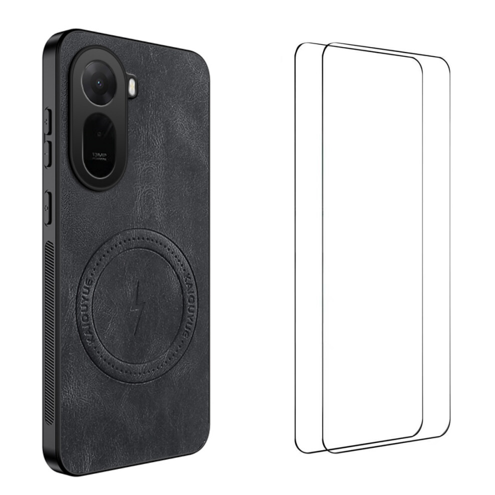 (Black) Phone Cover For Xiaomi Redmi A7 Pro 4G (171.56Mm) / Xiaomi Poco C85x 5G Sd Series Magnetic Case Napp Black 6914299109259