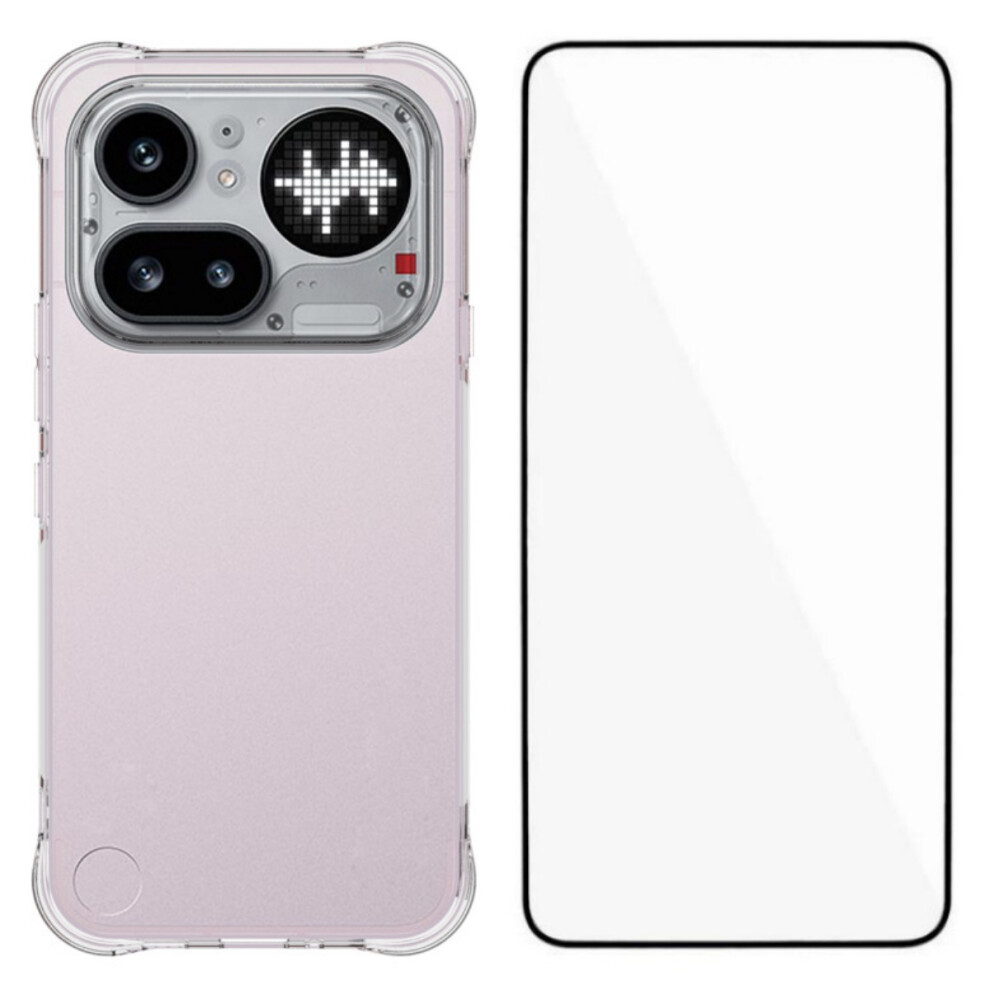 (Transparent) Phone Cover For Nothing Phone (4A) Pro Wl Series Case 2.0Mm Tpu Phone Cover With Tempered Glass Film 6914290658114