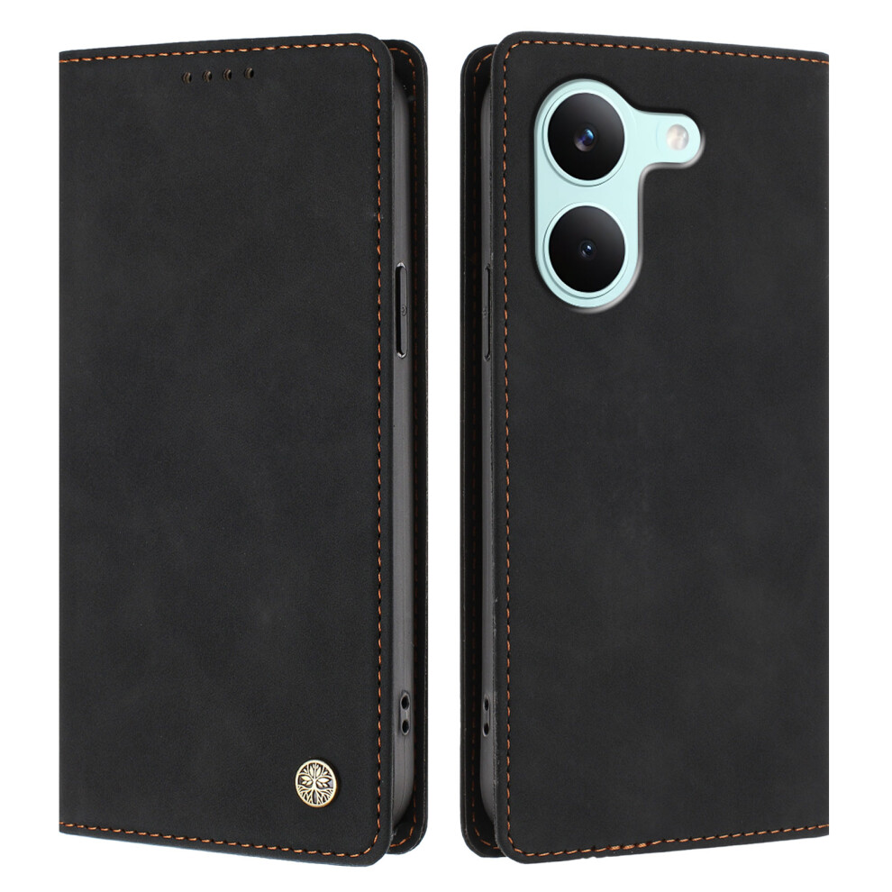 (Black) Phone Cover For Xiaomi Redmi Turbo 5 5G / Xiaomi Poco X8 Pro 5G Case Hx Rfid Blocking Wallet Stand L Black 6914299993025