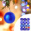 Kerstbalornamenten blauw 4 cm 3