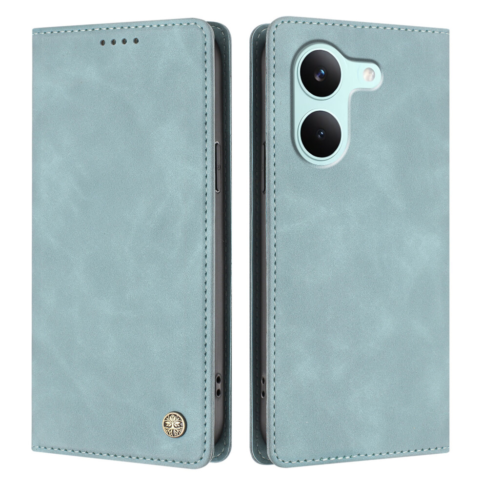 (Lake ) Phone Cover For Xiaomi Redmi Turbo 5 5G / Xiaomi Poco X8 Pro 5G Case Hx Rfid Blocking Wallet Stand L Blue 6914295495653