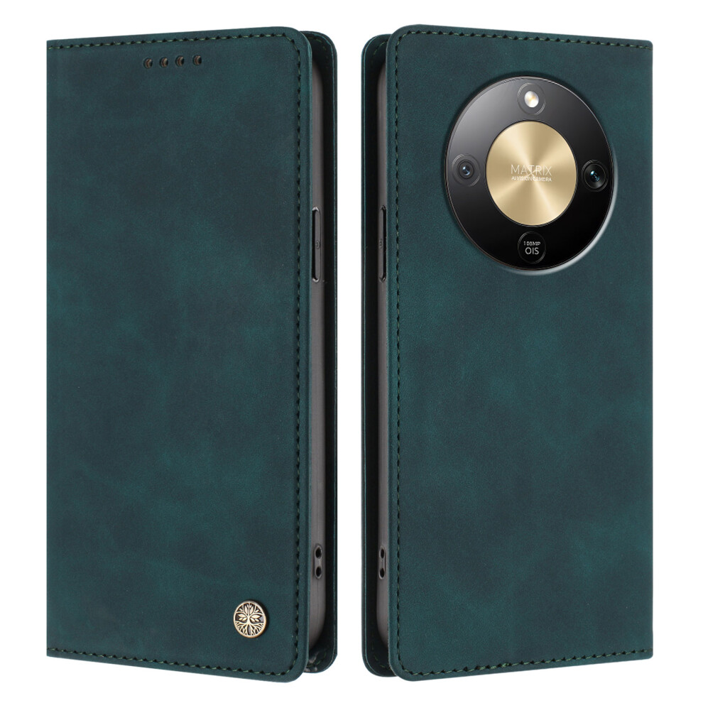 (Dark ) Phone Cover For Honor X70 5G / Honor Magic8 Lite 5G / Honor X9d 5G Case Hx Rfid Blocking Wallet Stan Green 6914299424901