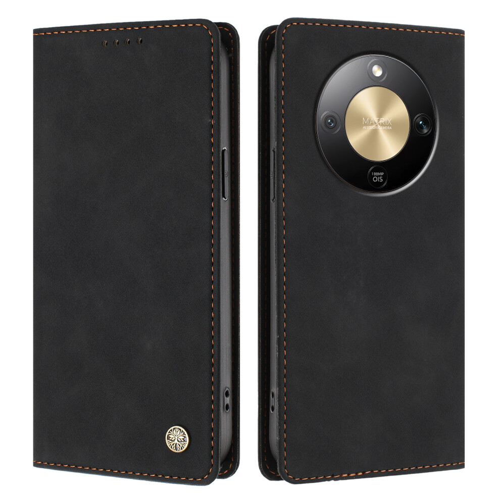 (Black) Phone Cover For Honor X70 5G / Honor Magic8 Lite 5G / Honor X9d 5G Case Hx Rfid Blocking Wallet Stan Black 6914294042360