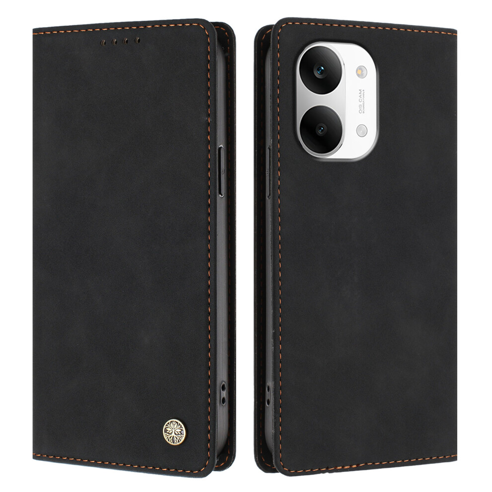 (Black) Phone Cover For Xiaomi Redmi Turbo 5 Max 5G / Xiaomi Poco X8 Pro Max 5G Case Hx Rfid Blocking Wallet Black 6914296546743