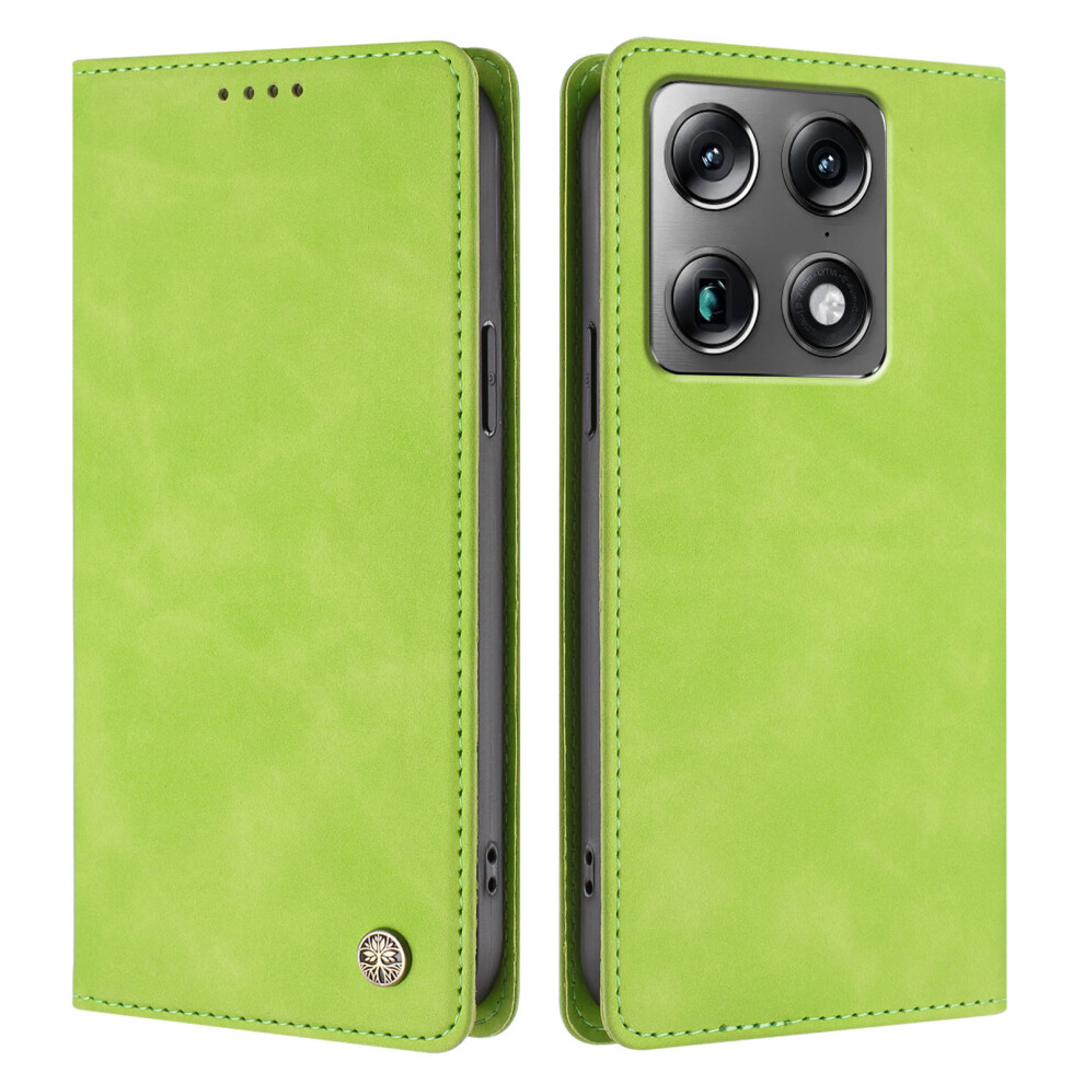 (Fluorescent ) Phone Cover For Motorola Moto X70 Air Pro 5G / Motorola Signature 5G Case Hx Rfid Blocking Wallet St Green 6914299703334