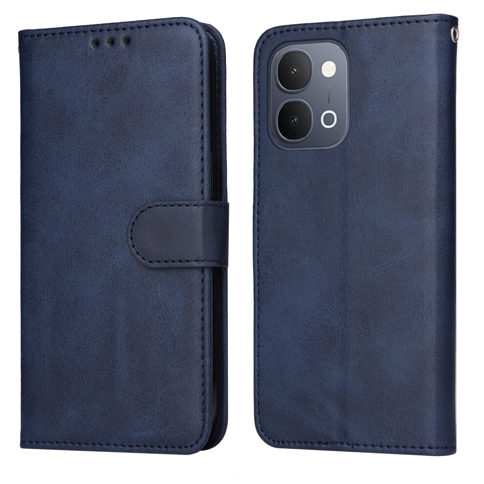 (Blue) Phone Cover For Vivo Y500i 5G / Vivo Y31d 4G Case Wallet Pu Leather Folio Flip Phone Cover Blue 6914298748909