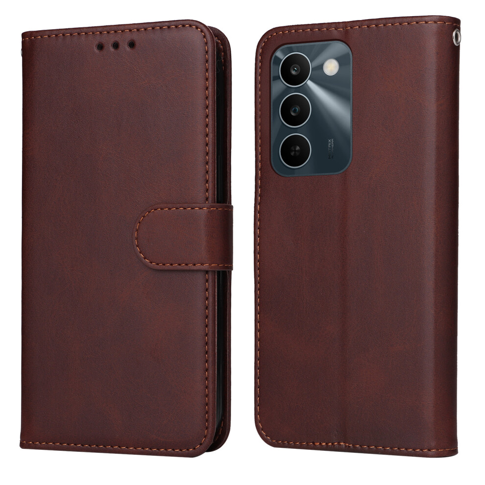 (Brown) Phone Cover For Realme C83 5G Case Wallet Pu Leather Folio Flip Phone Cover Brown 6914295797610