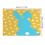 Sets de table de Pâques avec motif lapin et fleurs (6 pièces) 4