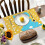 Sets de table de Pâques avec motif lapin et fleurs (6 pièces) 5