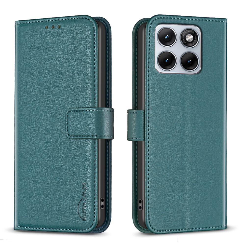 (Green) Phone Cover For Motorola Edge 70 Fusion+ 5G / Edge 70 Fusion 5G Bf17 Phone Case Wallet Folio Flip Le Green 6914297954875