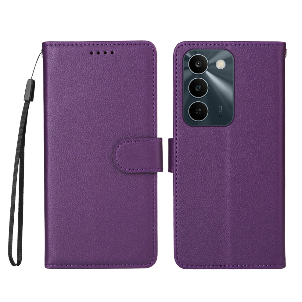 (Purple) Phone Cover For Realme C83 5G Case Rfid Blocking 3 Card Slots Pu Leather Phone Cover With Wrist Stra Purple 6914292878961