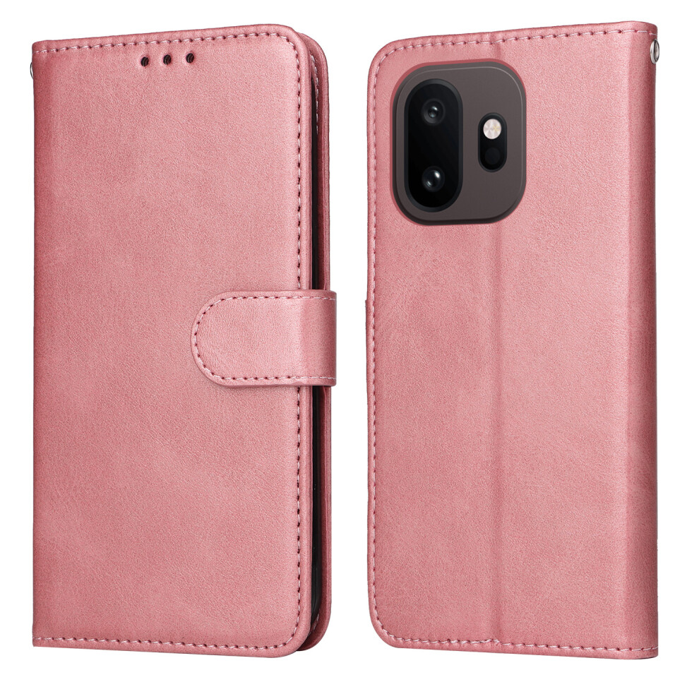 (Pink) Phone Cover For Oneplus 15T 5G Case Wallet Pu Leather Folio Flip Phone Cover Pink 6914298176399