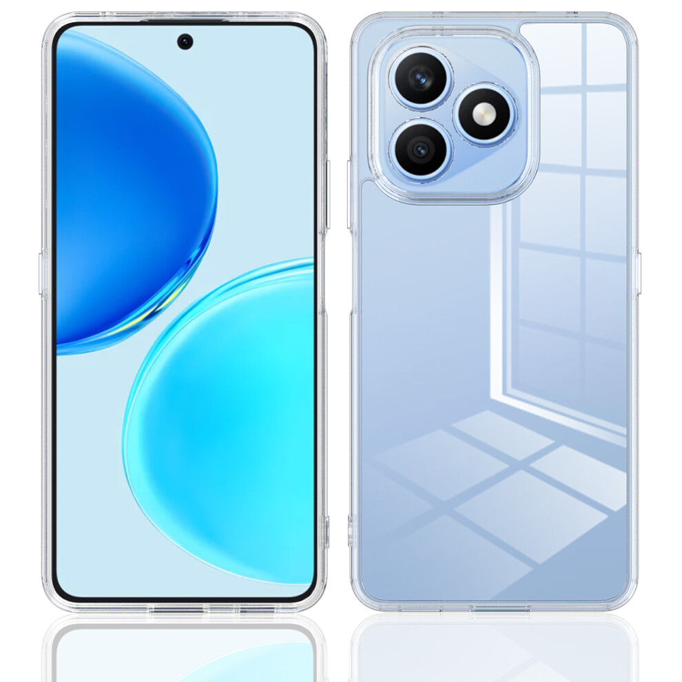 (Clear) Phone Cover For Honor X8d 4G Clear Phone Case Tpu+Acrylic Shockproof Phone Back Cover 6914299351092