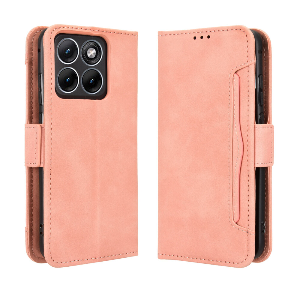 (Pink) Phone Cover For Motorola Edge 70 Fusion+ 5G / Edge 70 Fusion 5G Leather Case Phone Wallet Cover With Pink 6914293397270