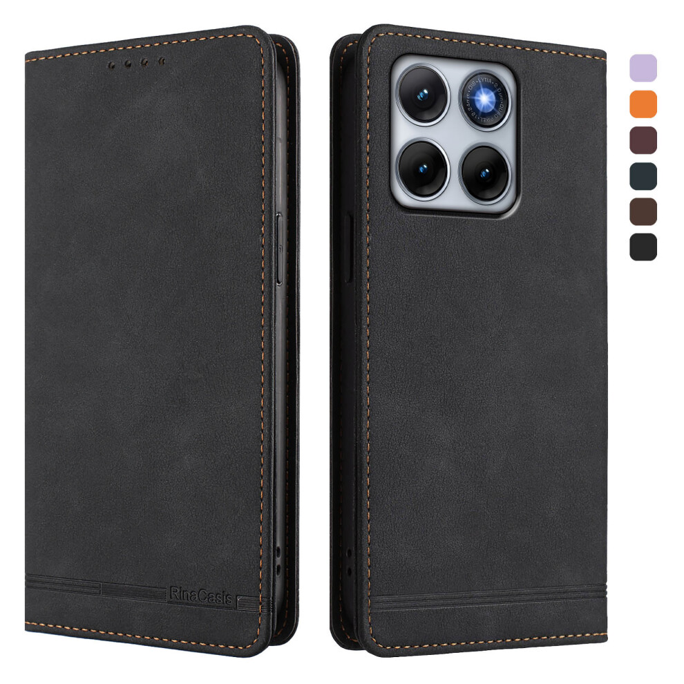 (Black) Phone Cover For Motorola Edge 70 Fusion+ 5G / Edge 70 Fusion 5G Case Rinacasis Rc23 Rfid Blocking Wa Black 6914295319386