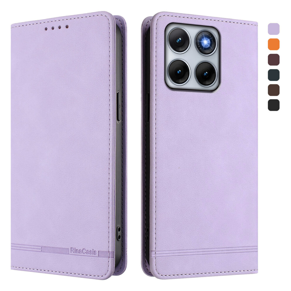 (Light ) Phone Cover For Motorola Edge 70 Fusion+ 5G / Edge 70 Fusion 5G Case Rinacasis Rc23 Rfid Blocking Wa Purple 6914298587720