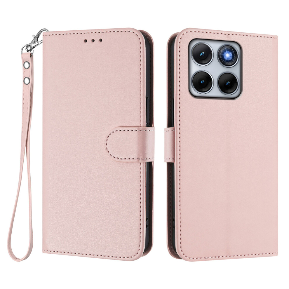 (Pink) Phone Cover For Motorola Edge 70 Fusion+ 5G / Edge 70 Fusion 5G Leather Case Wallet Stand Phone Cove Pink 6914295541817