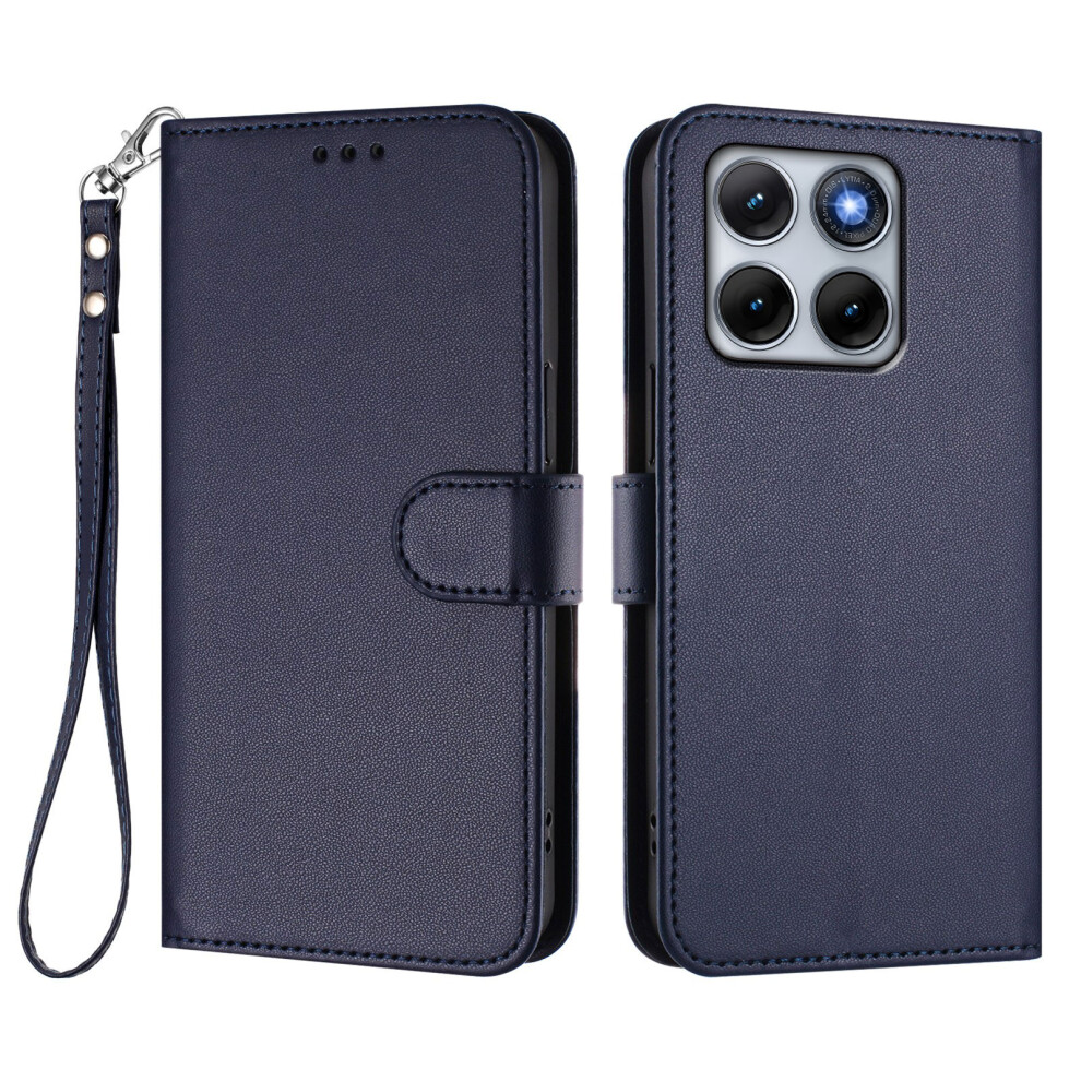 (Blue) Phone Cover For Motorola Edge 70 Fusion+ 5G / Edge 70 Fusion 5G Leather Case Wallet Stand Phone Cove Blue 6914294651012