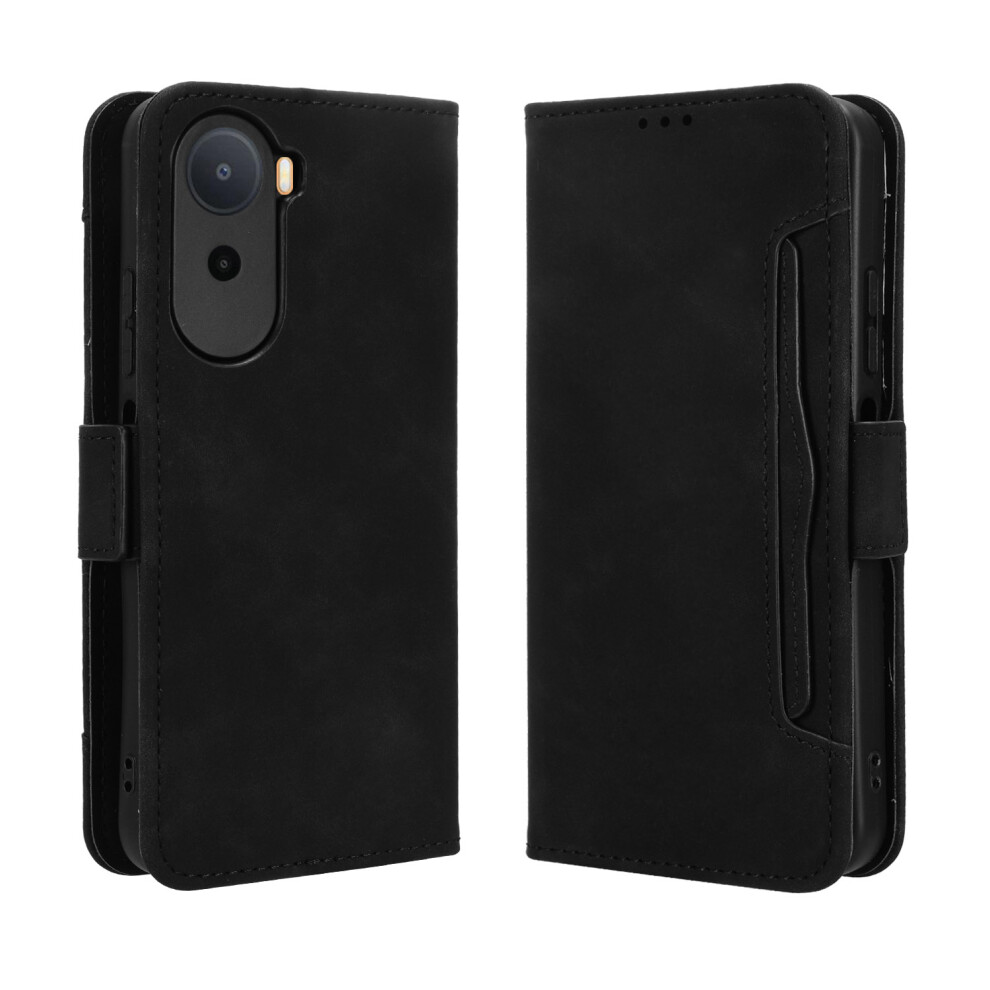 (Black) Phone Cover For Xiaomi Redmi A7 Pro 4G (171.56Mm) Leather Case Phone Wallet Cover With Multiple Card Black 6914293473721