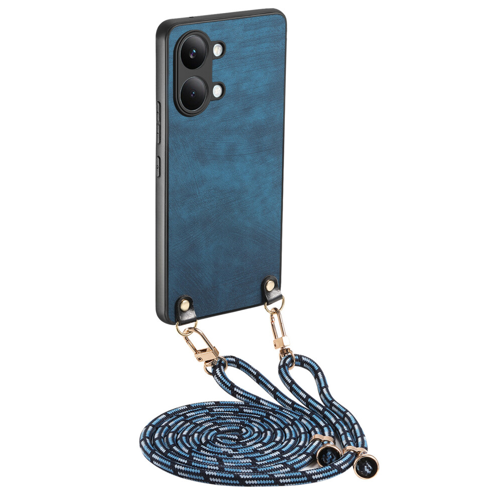 (Blue) Phone Cover For Xiaomi Redmi Turbo 5 Max 5G / Xiaomi Poco X8 Pro Max 5G Retro Leather Phone Back Cov Blue 6914294498969